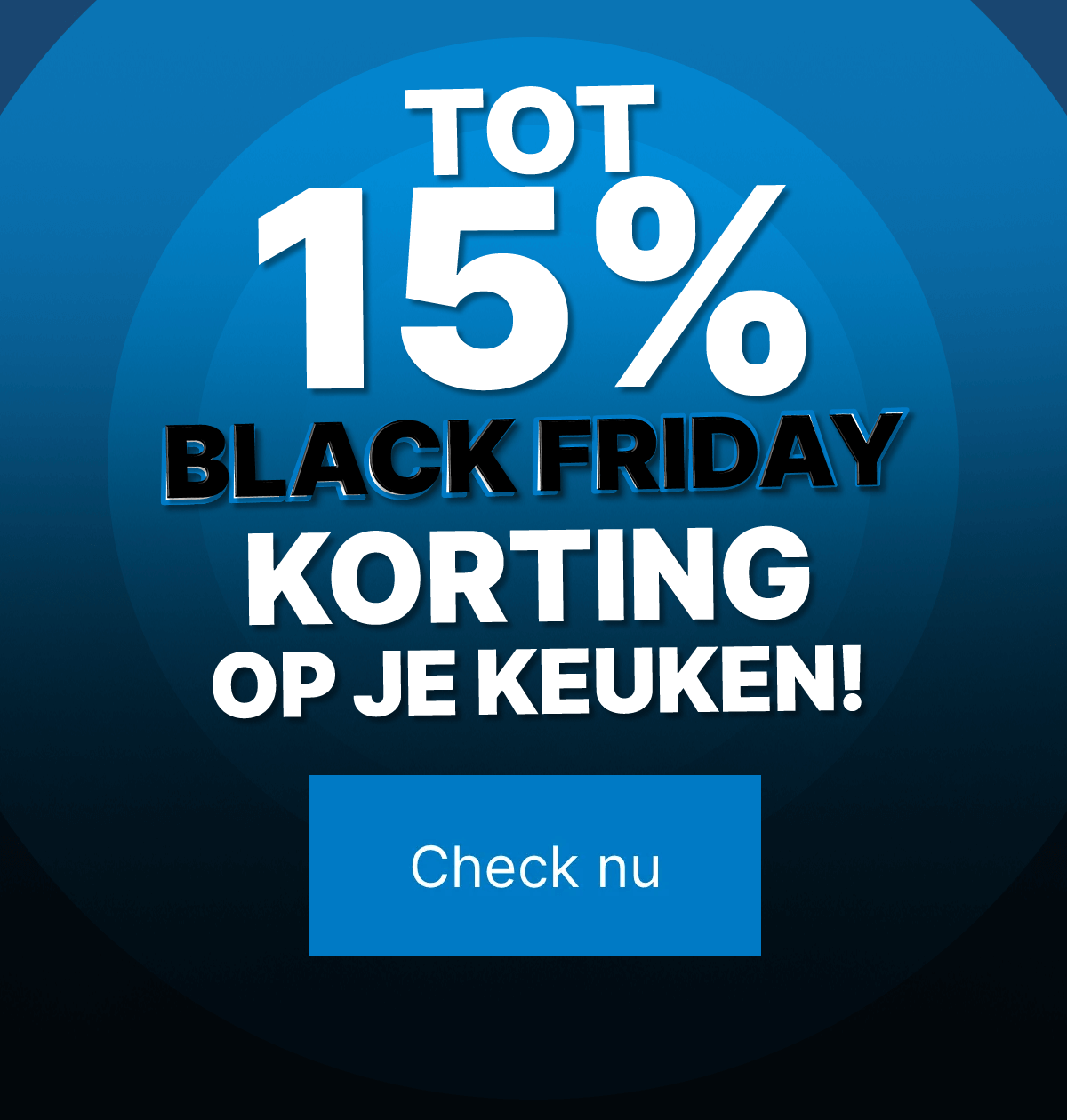 Black Friday keukenactie